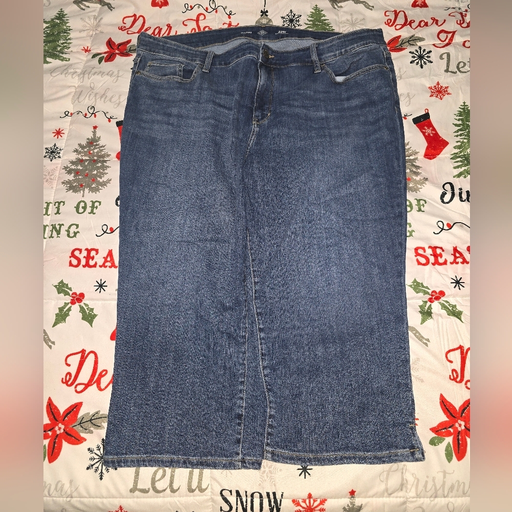 Classic Blue Denim Capris